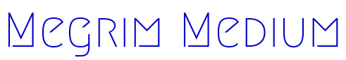 Megrim Medium шрифт